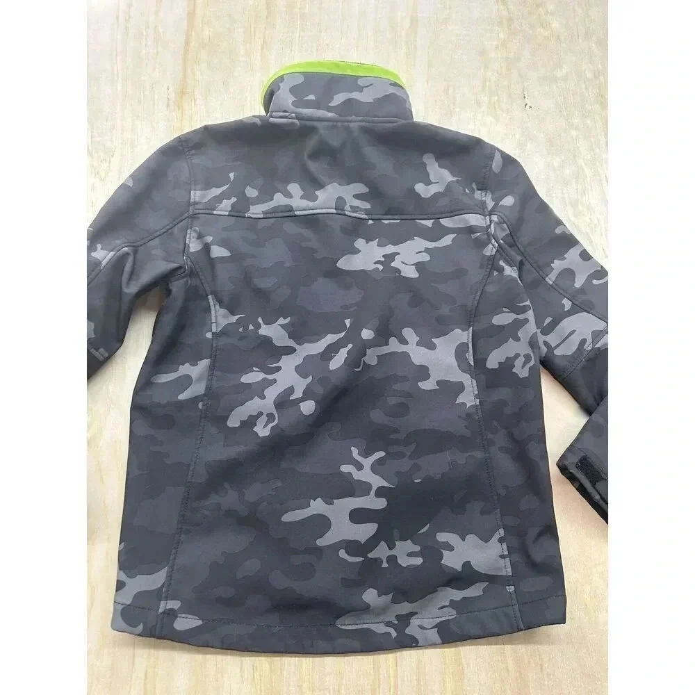 SNOZU Extreme Gear Boy's Jacket‎ Snow Ski Size (L) 14/16 CAMO Black Zip Pockets